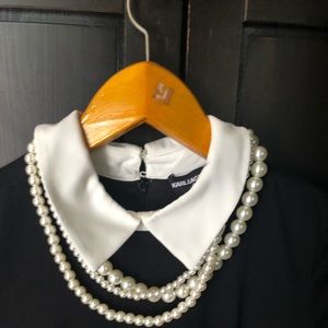 Karl Lagerfeld black white dress